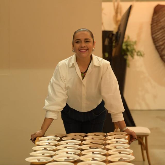 Alejandra Bueno compartiendo la cultura del cacao