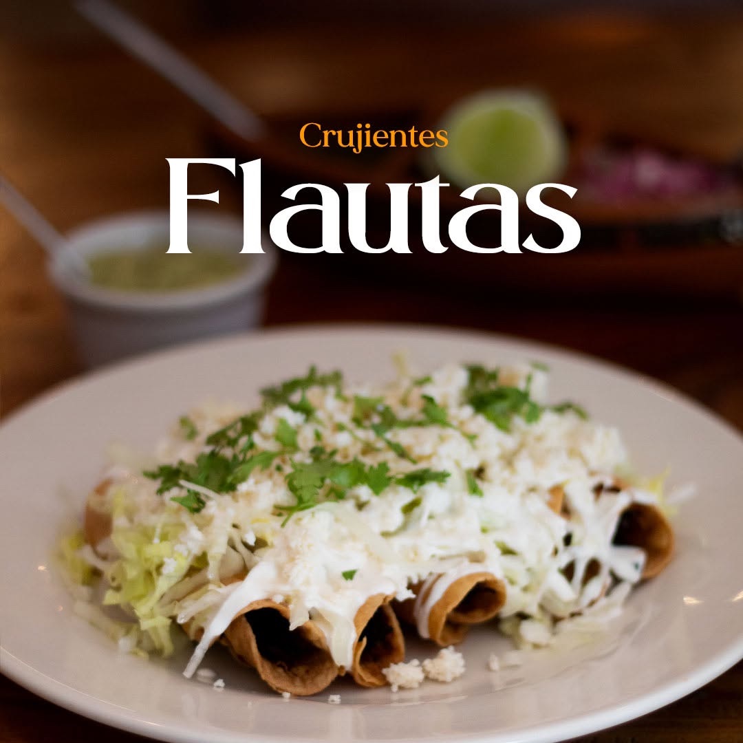 Flautas crujientes de El Puchero Restaurante